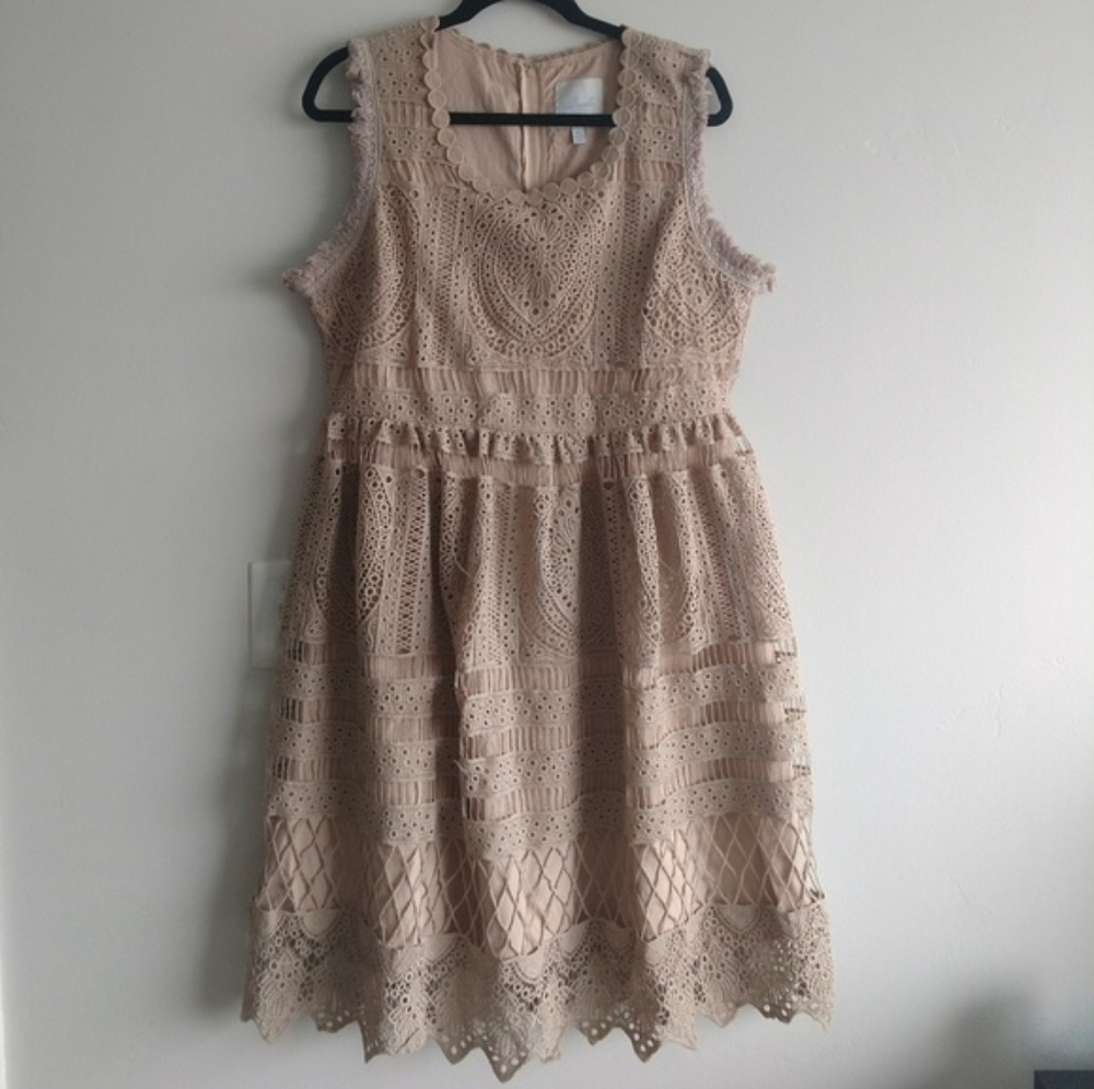 NWOT Modcloth Geode lace dress 1X